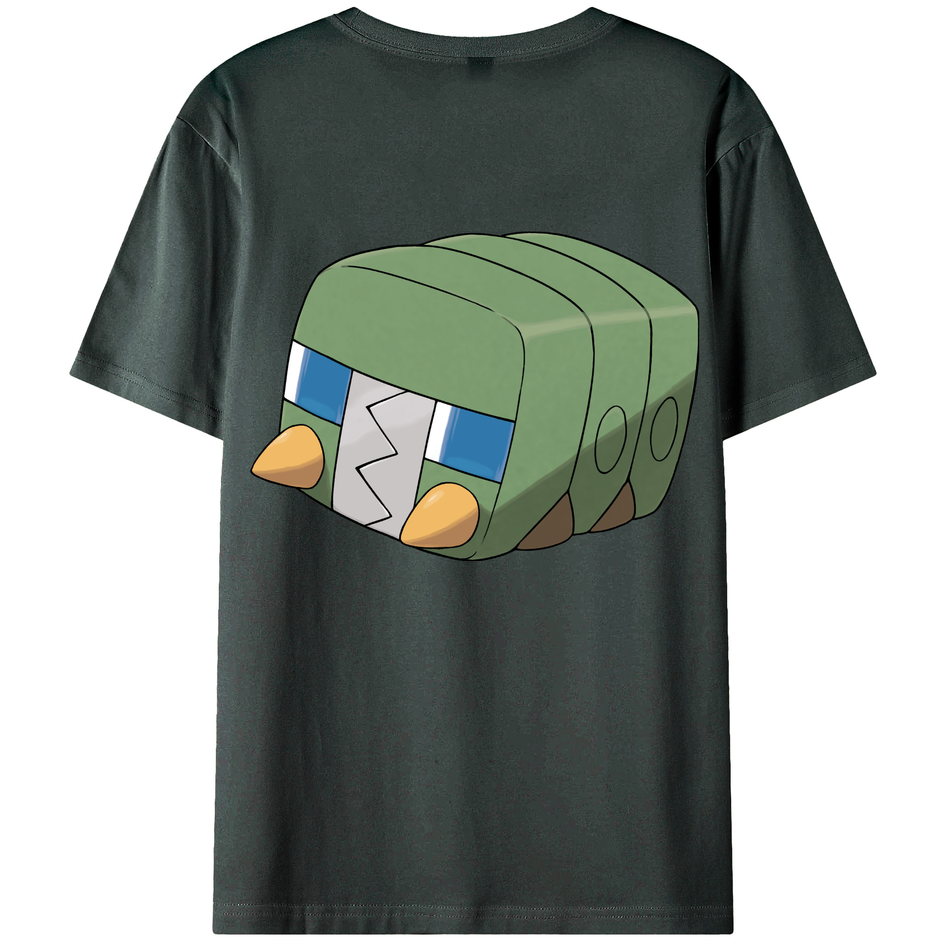 （画像用） ポケットモンスター Pokémon 綿100％ メンズ半袖Tシャツ（バックプリント） 通気性